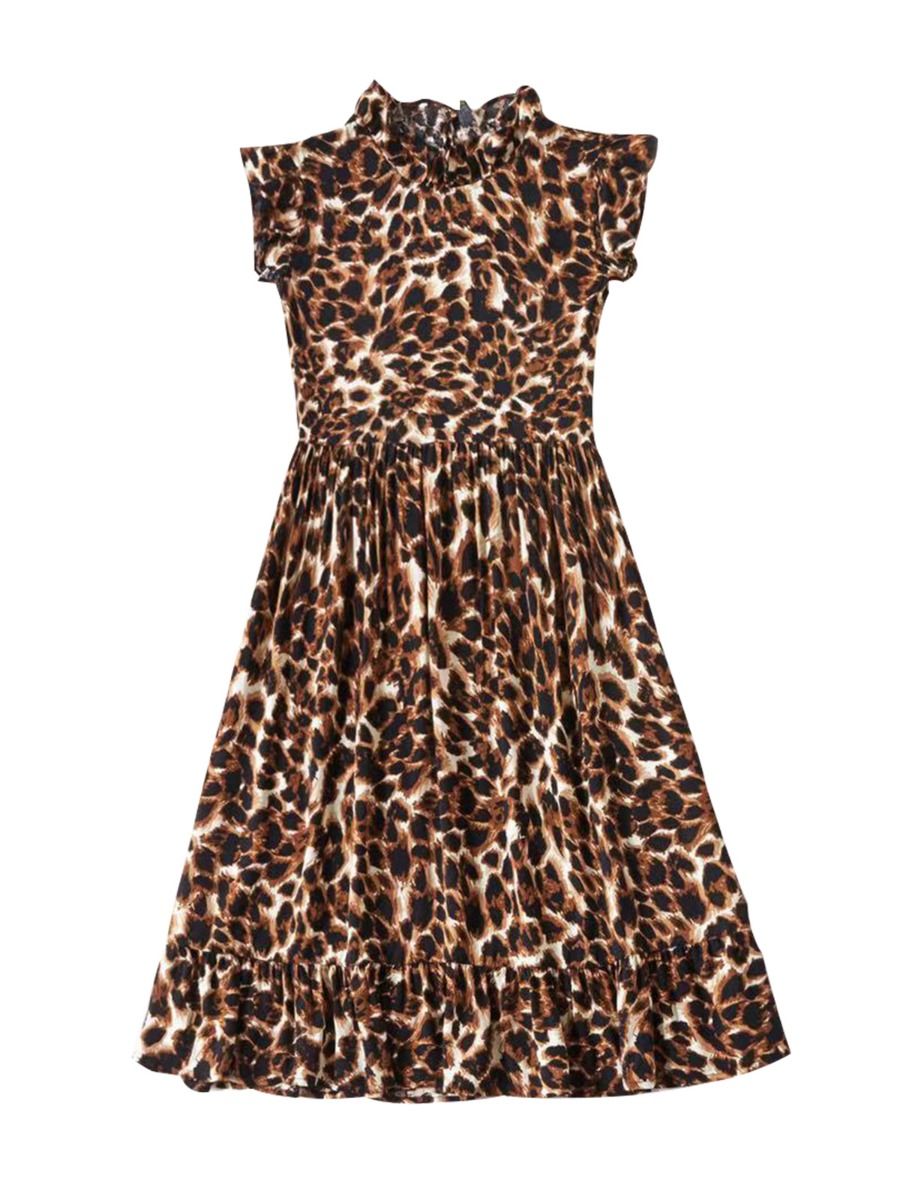 Wholesale Mummy And Me Leopard Dress 210115454 - kiskis