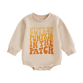 3-18M Baby Lettering Print Long-Sleeved Bodysuit Wholesale Baby Clothes V3824071000040