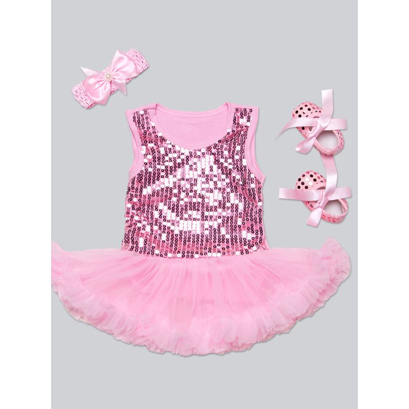 sequin baby girl dress