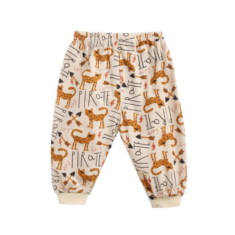 Wholesale Fall Baby Toddler Kids Cartoon Print Trousers