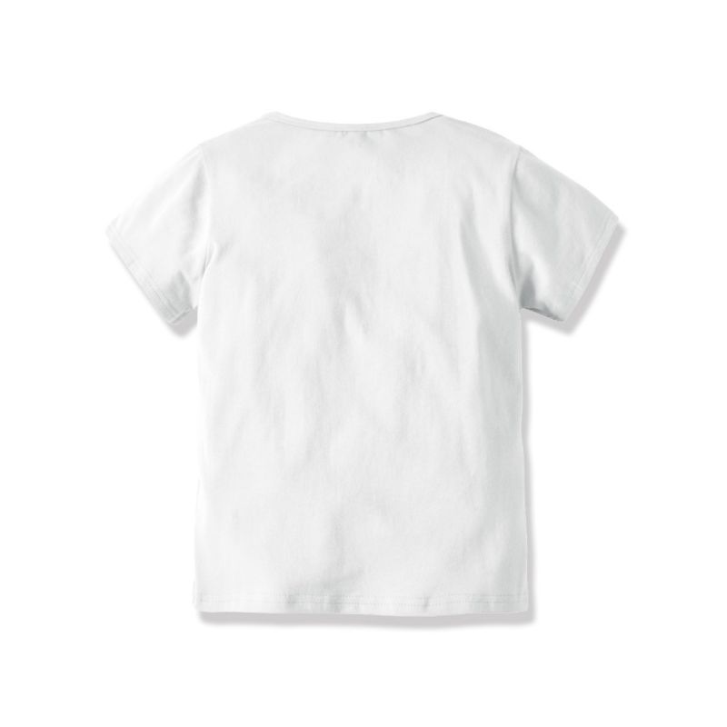 Wholesale Toddler Girl White T-shirt 200505154 - kiskis