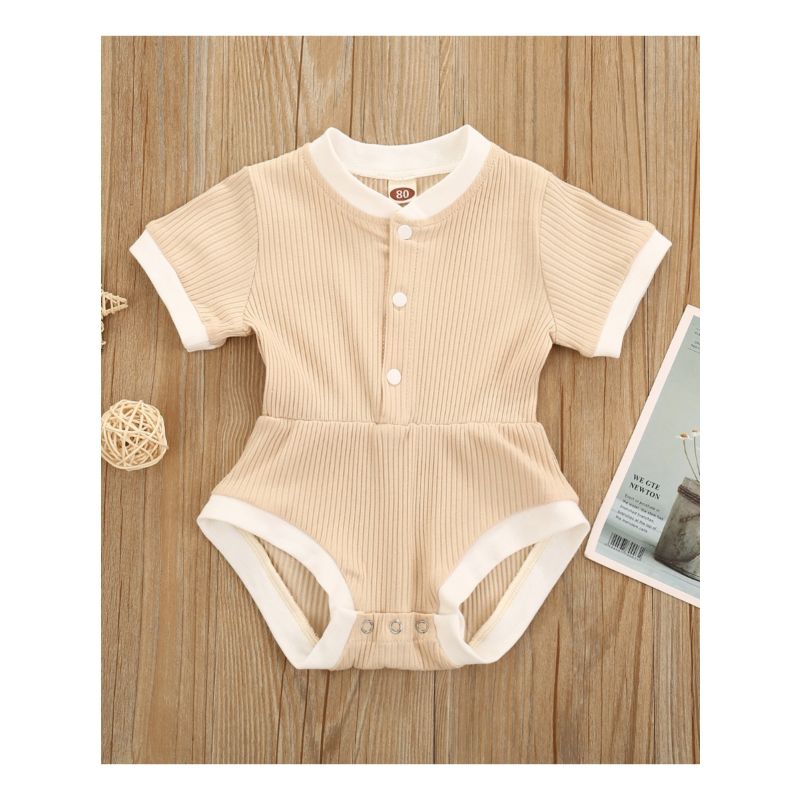 Wholesale Unisex Ribbed Round Neck Baby Onesies Bulk 20