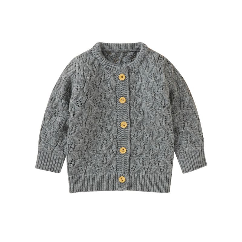 Wholesale Baby Girl Solid Color Knit Cardigan 20071970