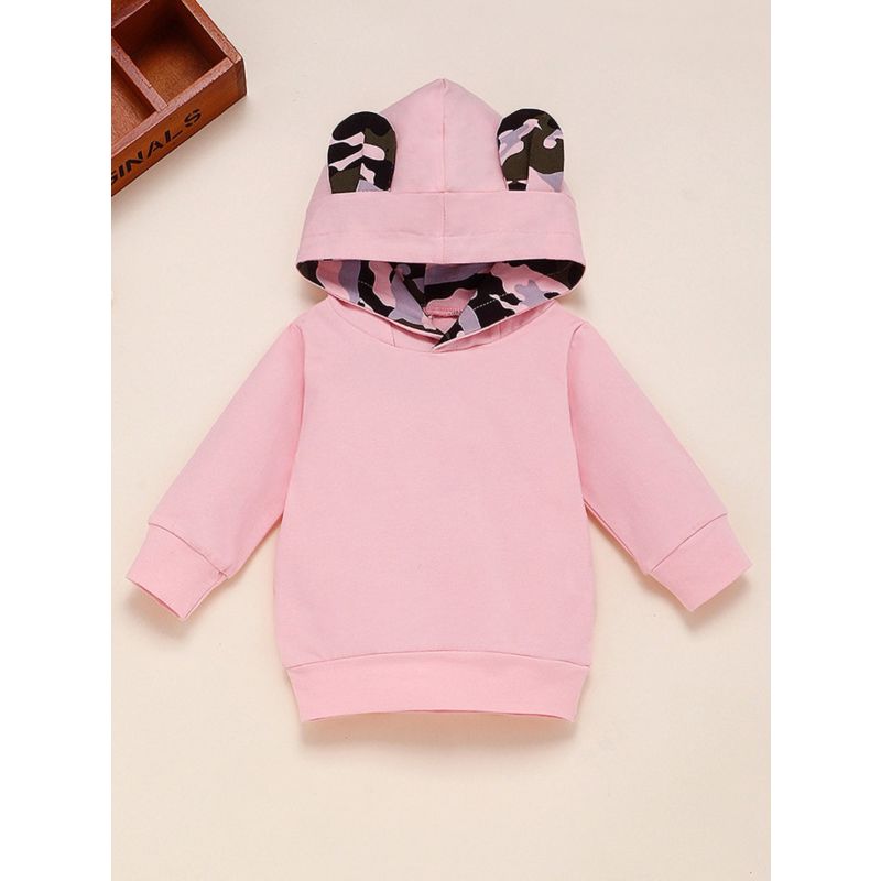 Wholesale Autumn 2 Pieces Baby Girl Hoodie Pink Top And