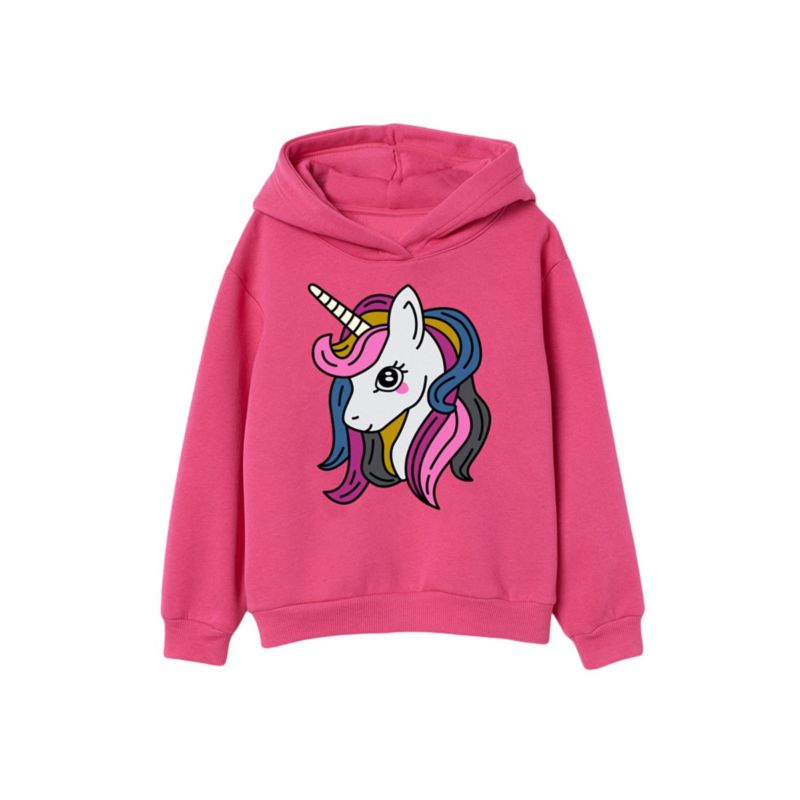 Wholesale Kid Girl Unicorn Hoodie 201012373 - kiskissin