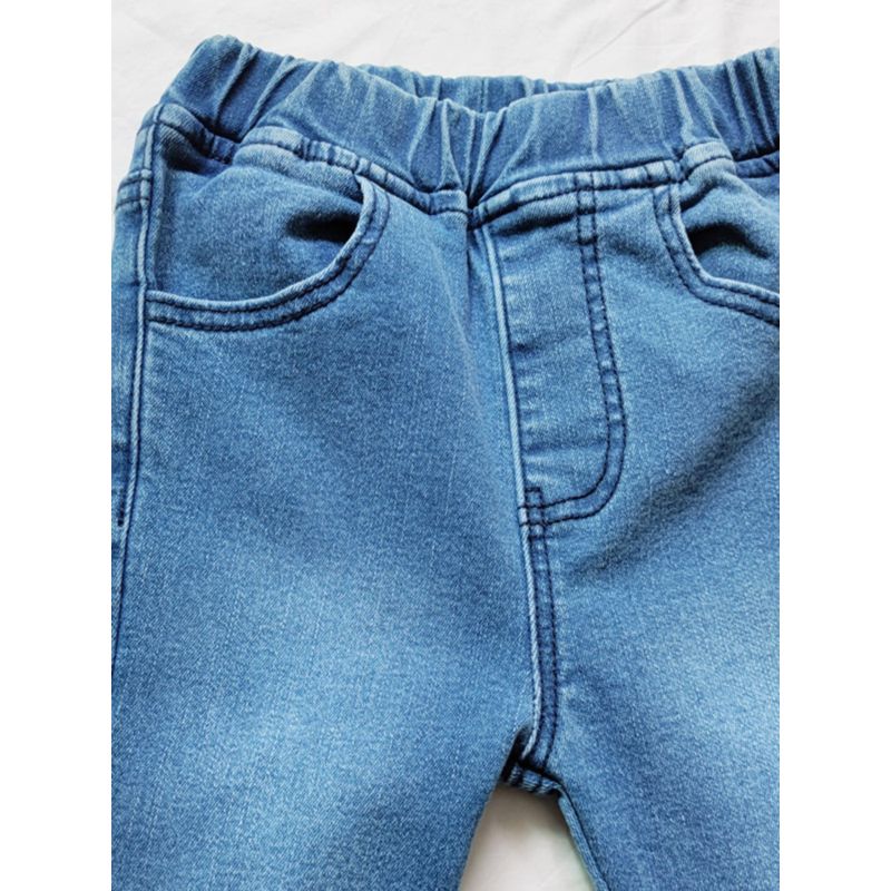 Wholesale Kid Girl Blue Flared Jeans 201121382 - kiskis