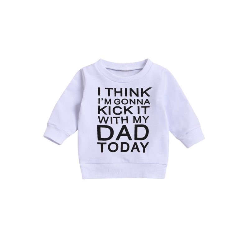 Wholesale Infant Toddler Letters Print Casual Sweatshir