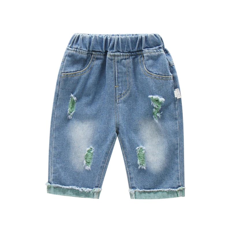 Wholesale Kid Boy Distressed Denim Shorts 210116935 - k