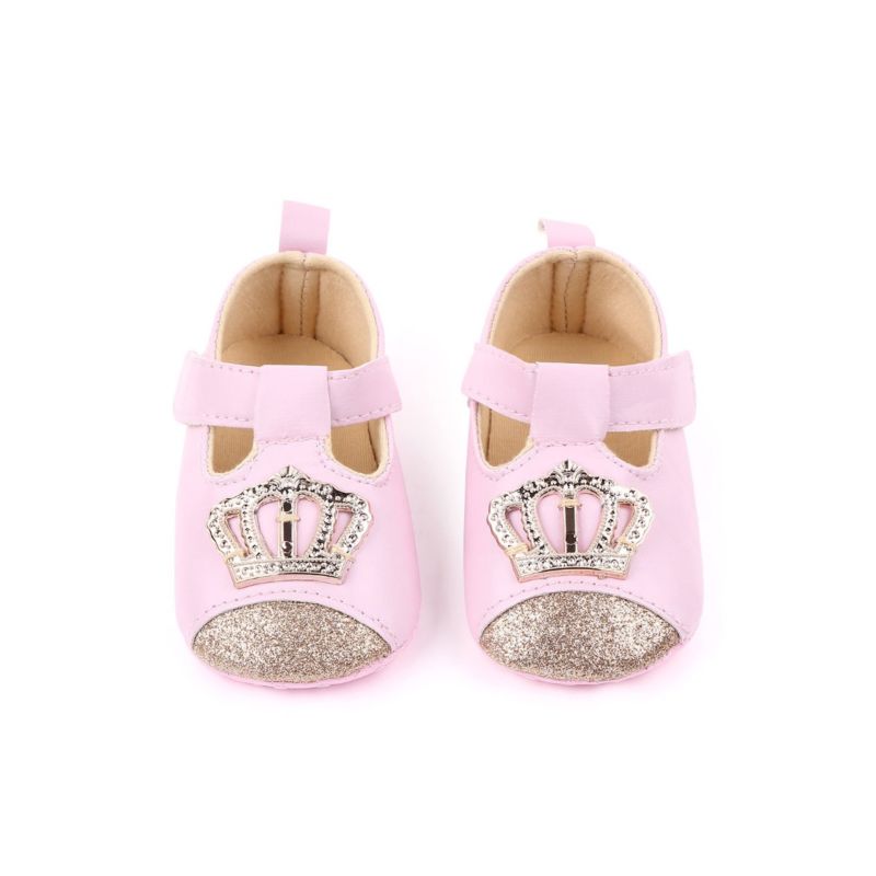 Wholesale Baby Girl Crown Crib Shoes Princess Shoes 200