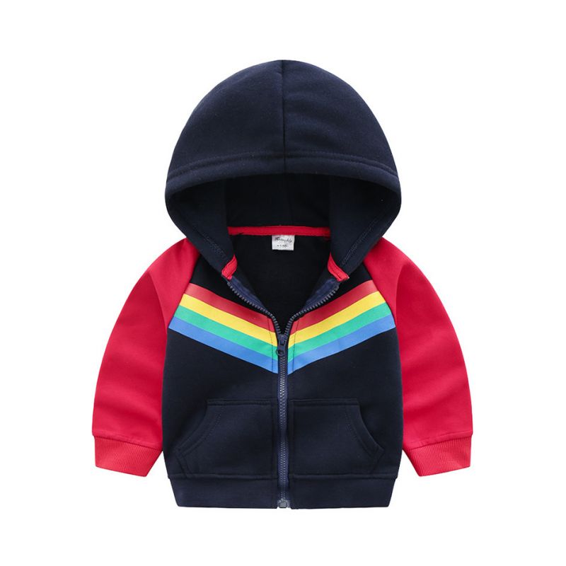 boys rainbow hoodie