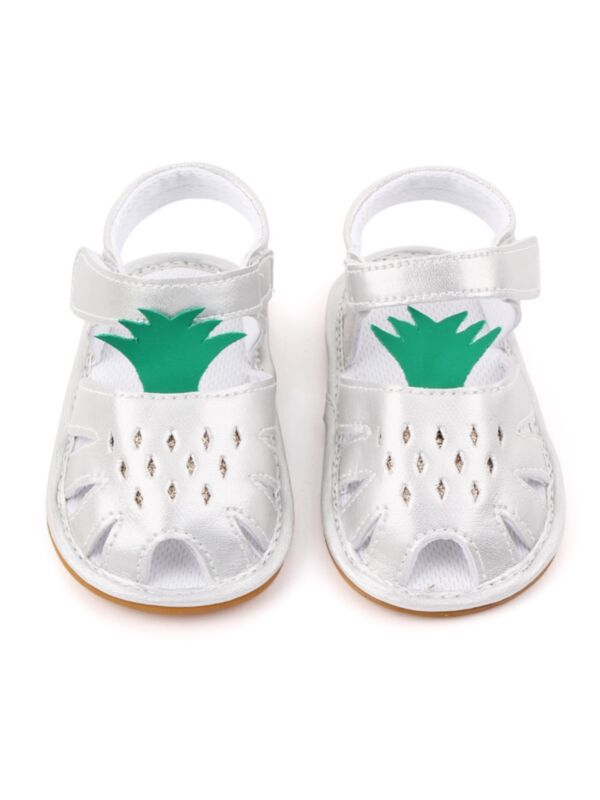 Pineapple Hollow Out Crib Sandals
