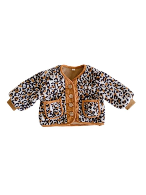 Kid Girl Leopard Coat