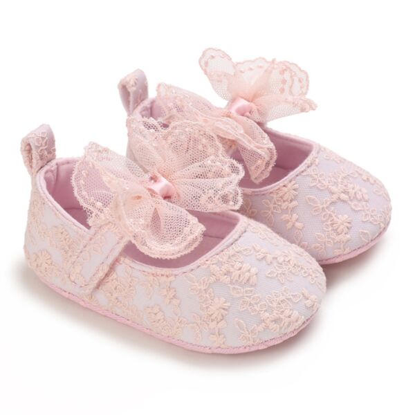 Baby / Toddler Simple Solid Lace Up Prewalker Shoes