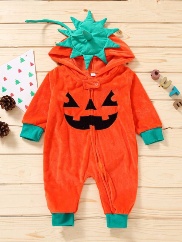 Pumpkin Baby Halloween Jumpsuit 210712866
