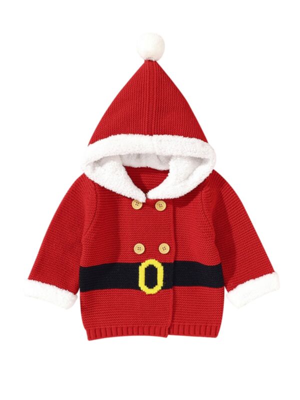Knit Santa Baby Hoodies 21080899