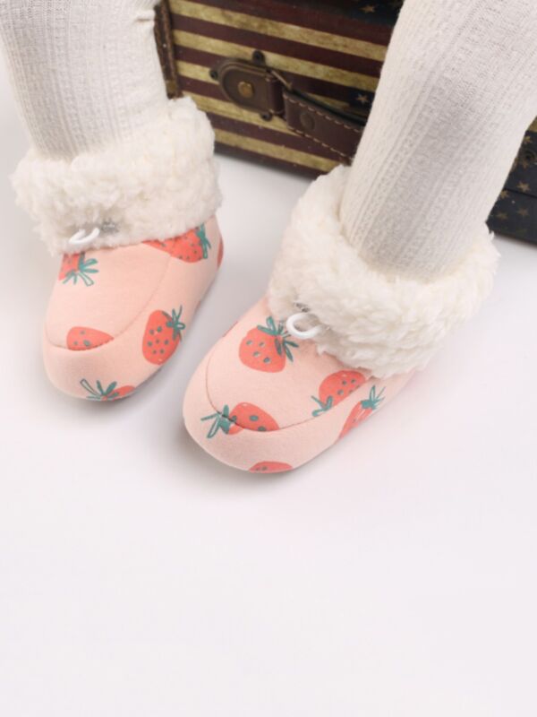 Strawberry Bear Cotton Wholesale Baby Shoes 210923500