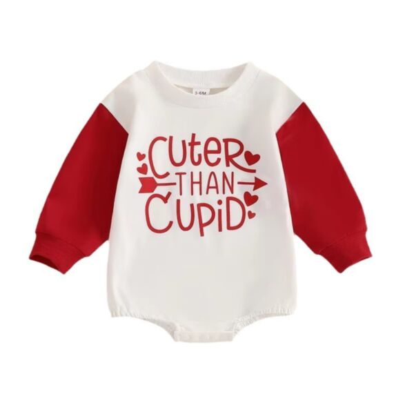 0-18M Baby Letter Print Colorblock Long Sleeve Bodysuit Wholesale Baby Clothing V3824111300008