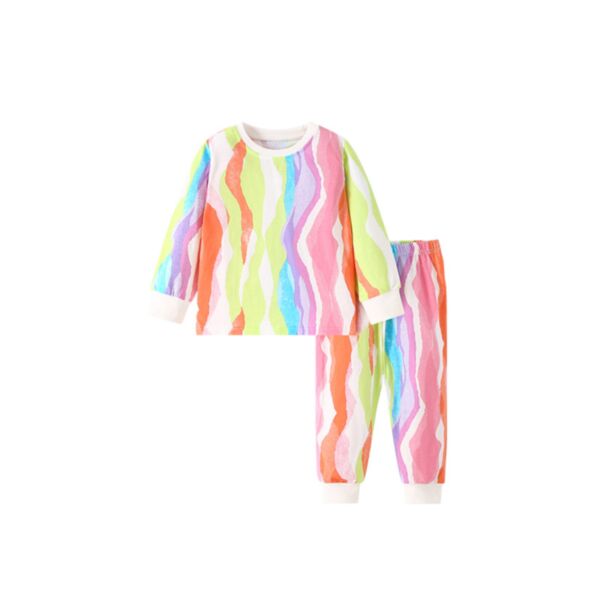 18M-7Y Toddler Girls Colorful Long Sleeve Sweatshirts & Pants 2-Piece Set Wholesale Girls Clothes V3824082800001