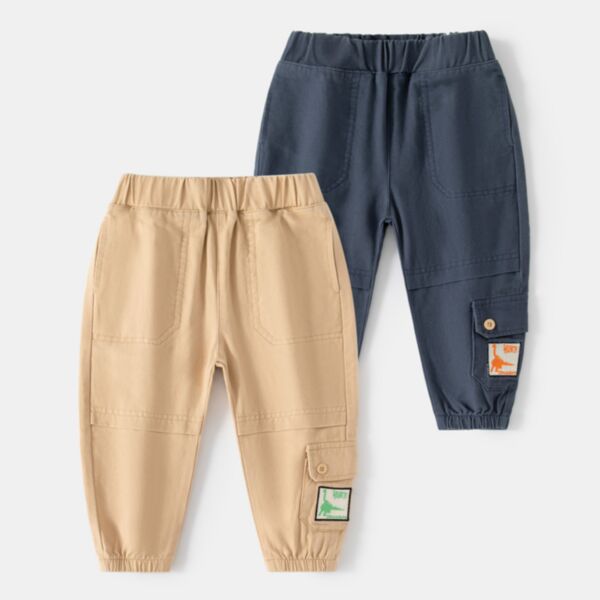 18M-6Y Toddler Boys Solid Color Pockets Harem Pants Wholesale Boys Clothes KPV387098