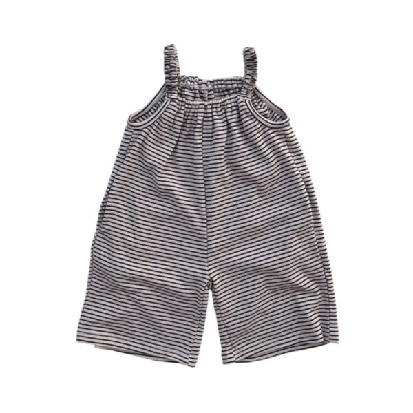 9M-6Y Suspenders Striped Loose Wide-Legged Pants Trousers Baby Wholesale Clothing KKHQV492003