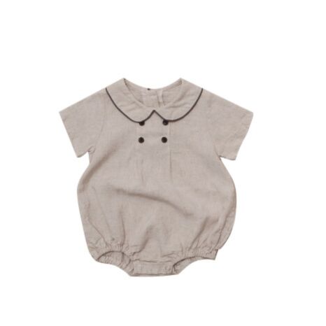 0-18M Wide Collar Short Sleeve Romper Baby Wholesale Clothing V4923032909