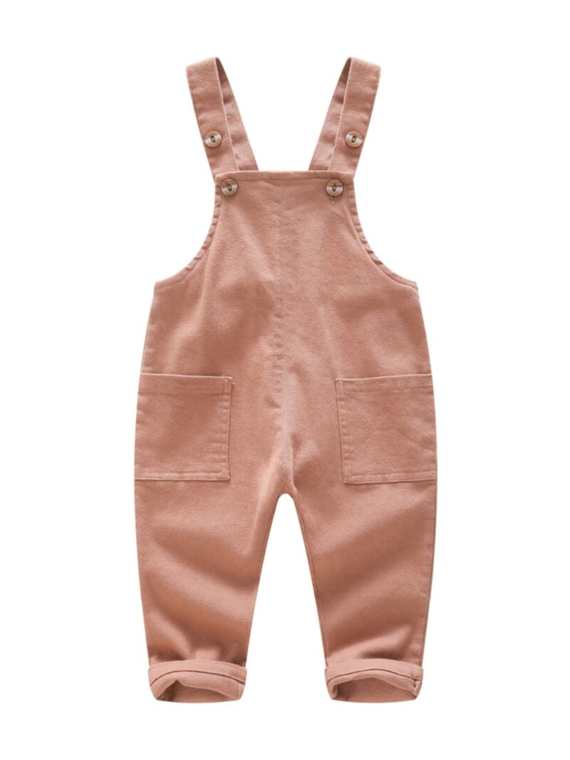 Wholesale Solid Color Baby Toddler Kids Suspender Pants