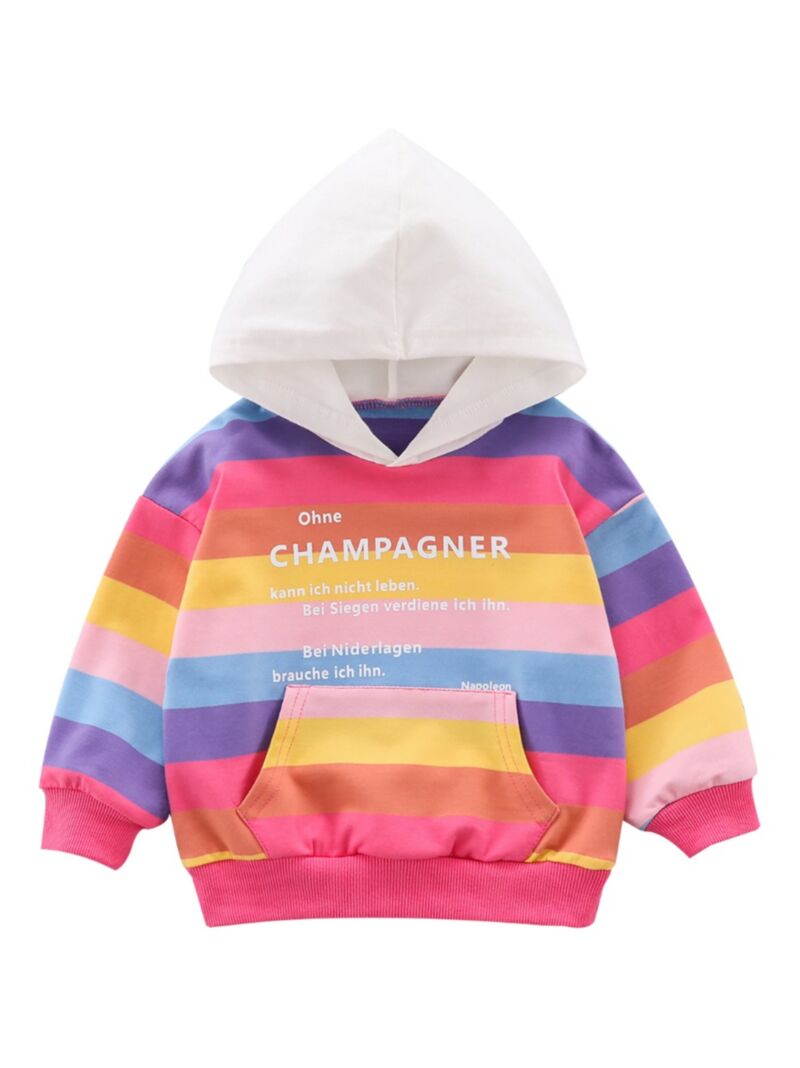 Wholesale 4-PACK Spring Rainbow Color Hoodie 19122621