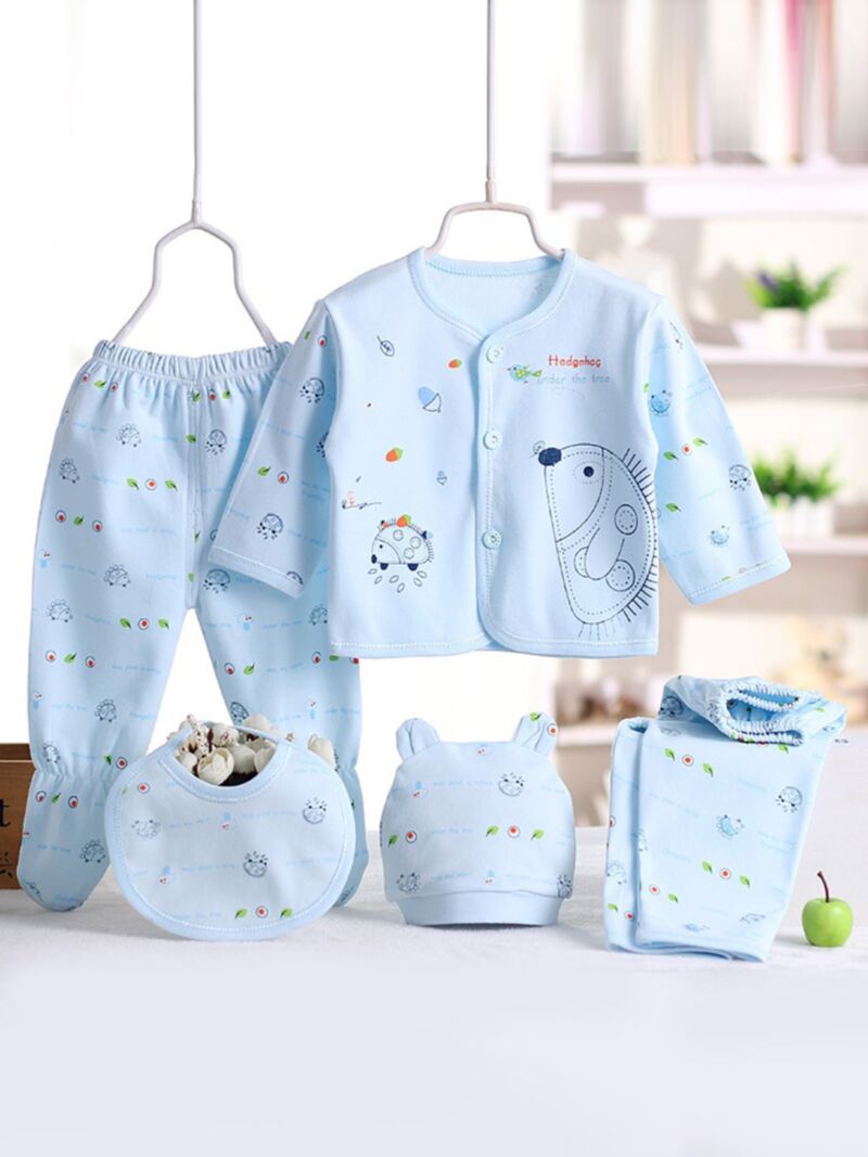 Wholesale 5-PACK Newborn Cartoon Hedgehog Underwear Set