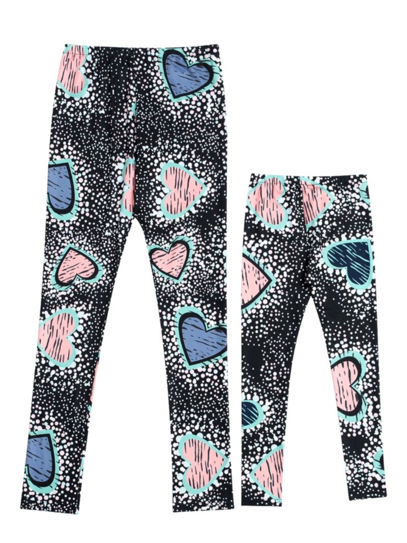 Wholesale Mommy and Me Fashion Love Heart Leggings 1912