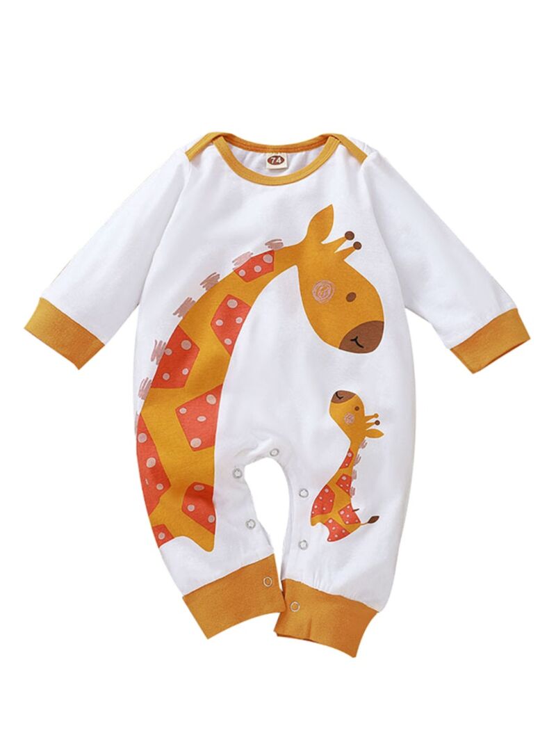 Wholesale Spring Giraffes Baby Jumpsuit 20010817 - kisk