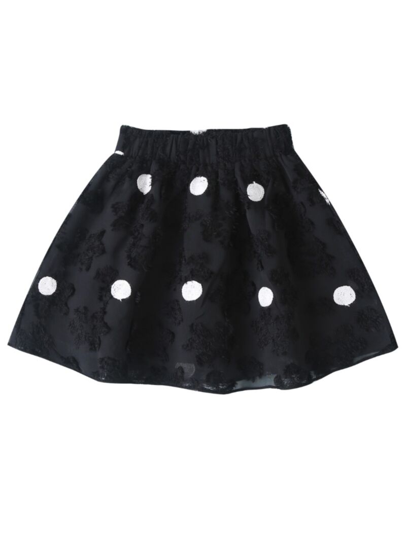 Wholesale Little Girl Polka Dots Mesh Black Skirt 20052