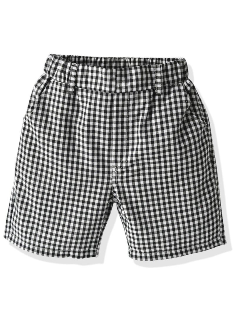 Wholesale Summer Baby Boy Plaid Shorts 200604351 - kisk
