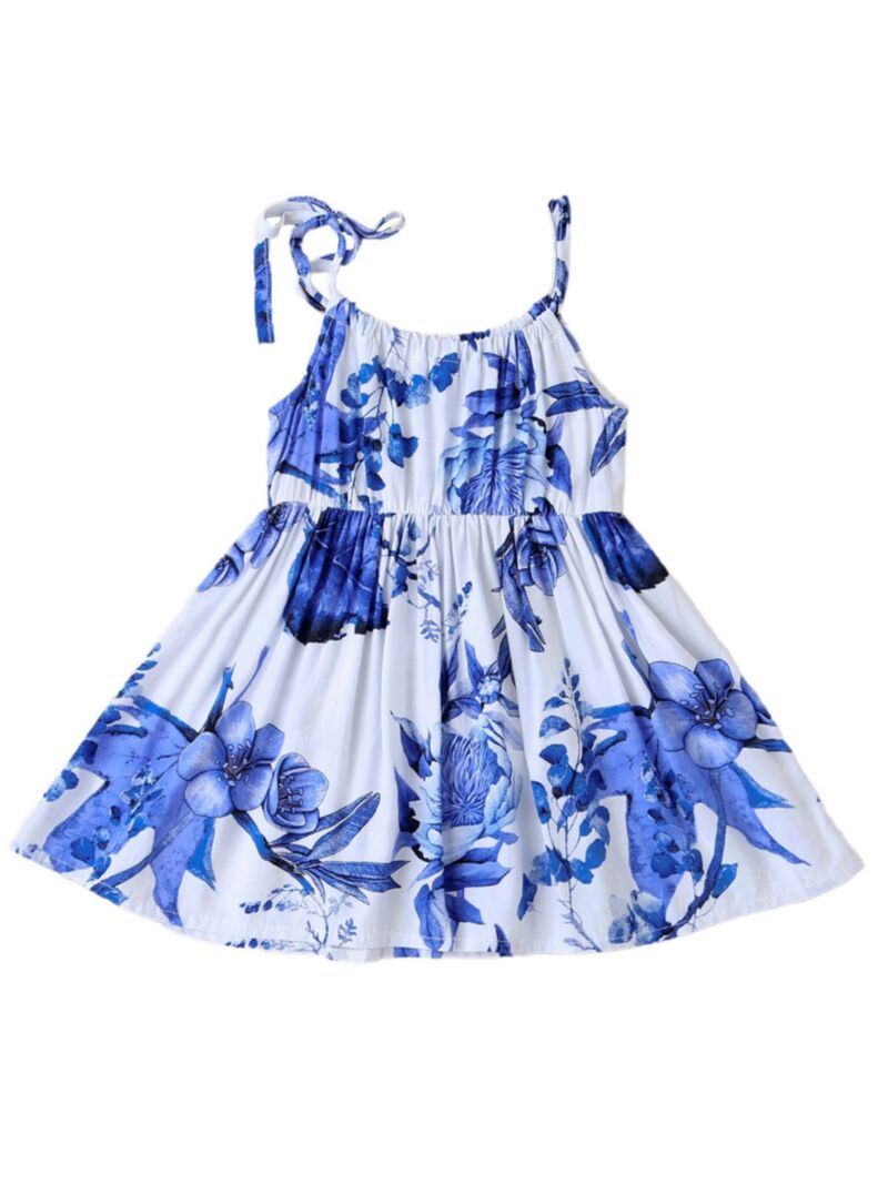 Wholesale Flower Girl Self Tie Cami Dress Blue 20061819