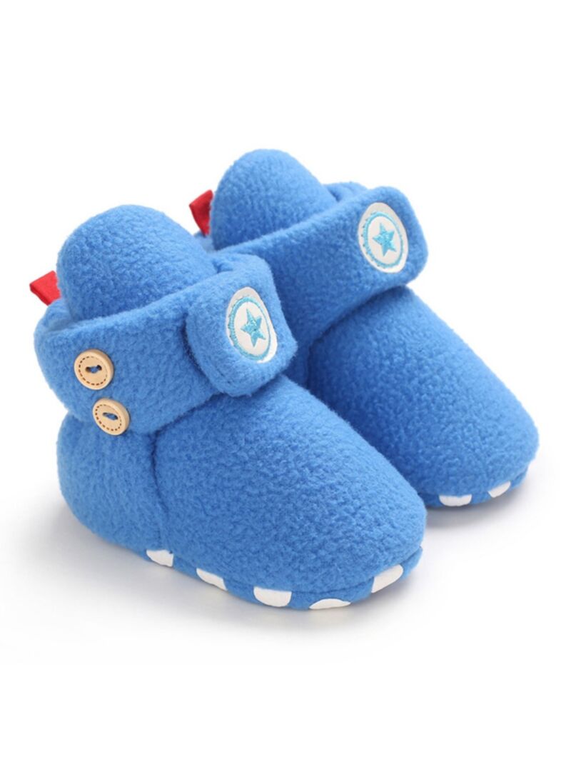 Wholesale Baby Star Soft Sole Fleece Boots 200819525