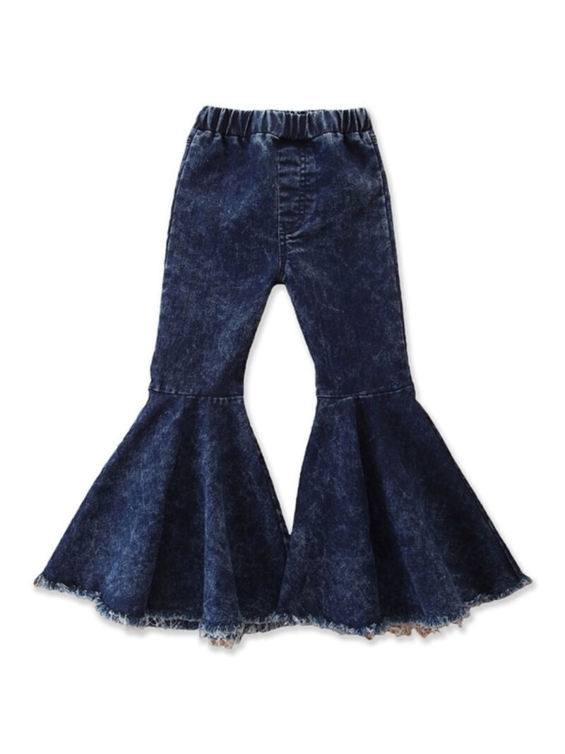 Wholesale Kid Girl Trendy Flared Denim Pants 200924971