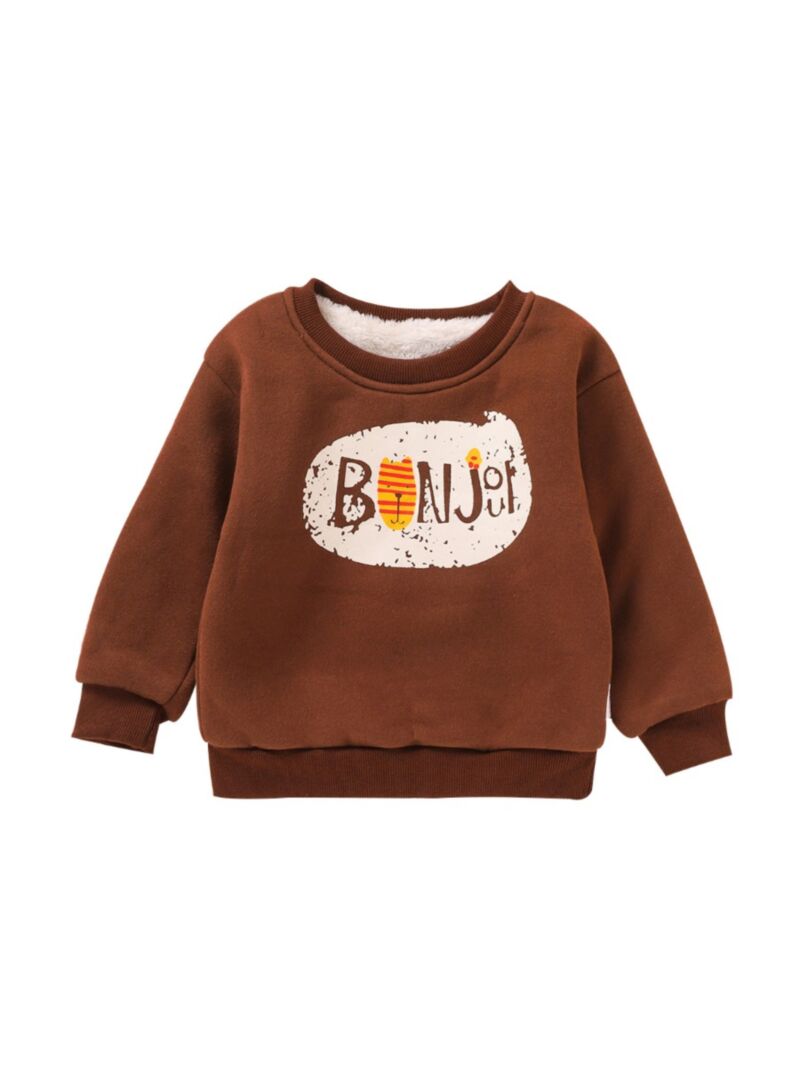Wholesale Kid Boy Letter Pullover Sweatshirt 201017674