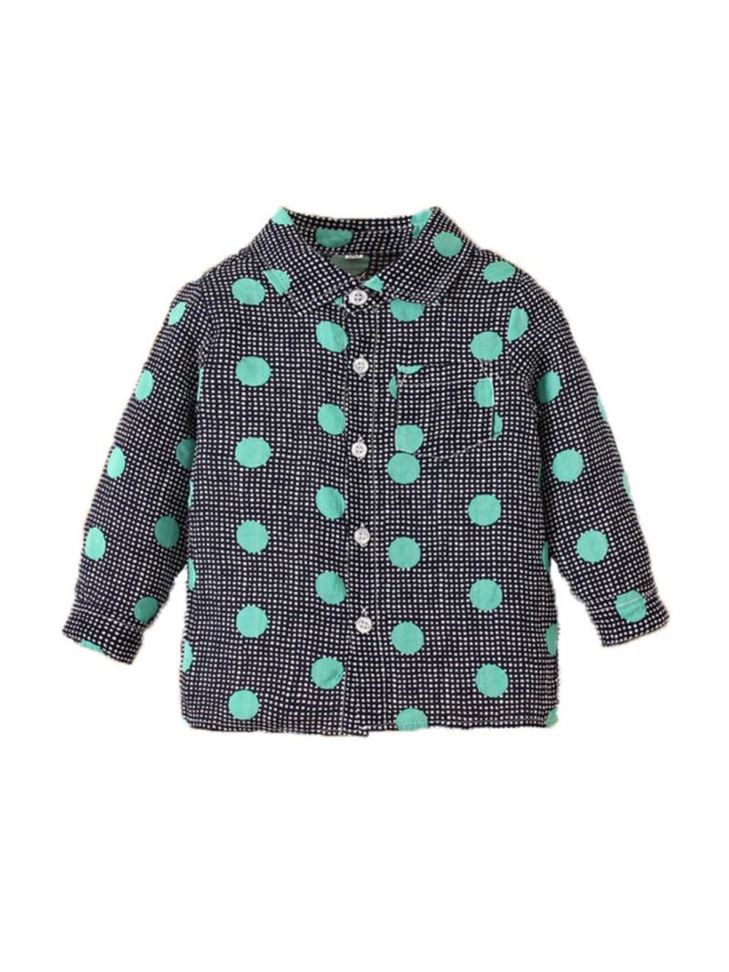 Wholesale Kid Boy Polka Dots Shirt 201023011 - kiskissi