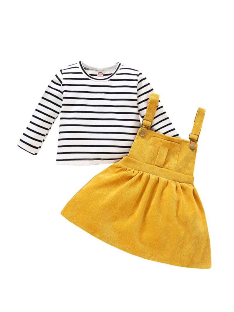 Wholesale 2 Pieces Infant Toddler Girl Outfit Stripe To