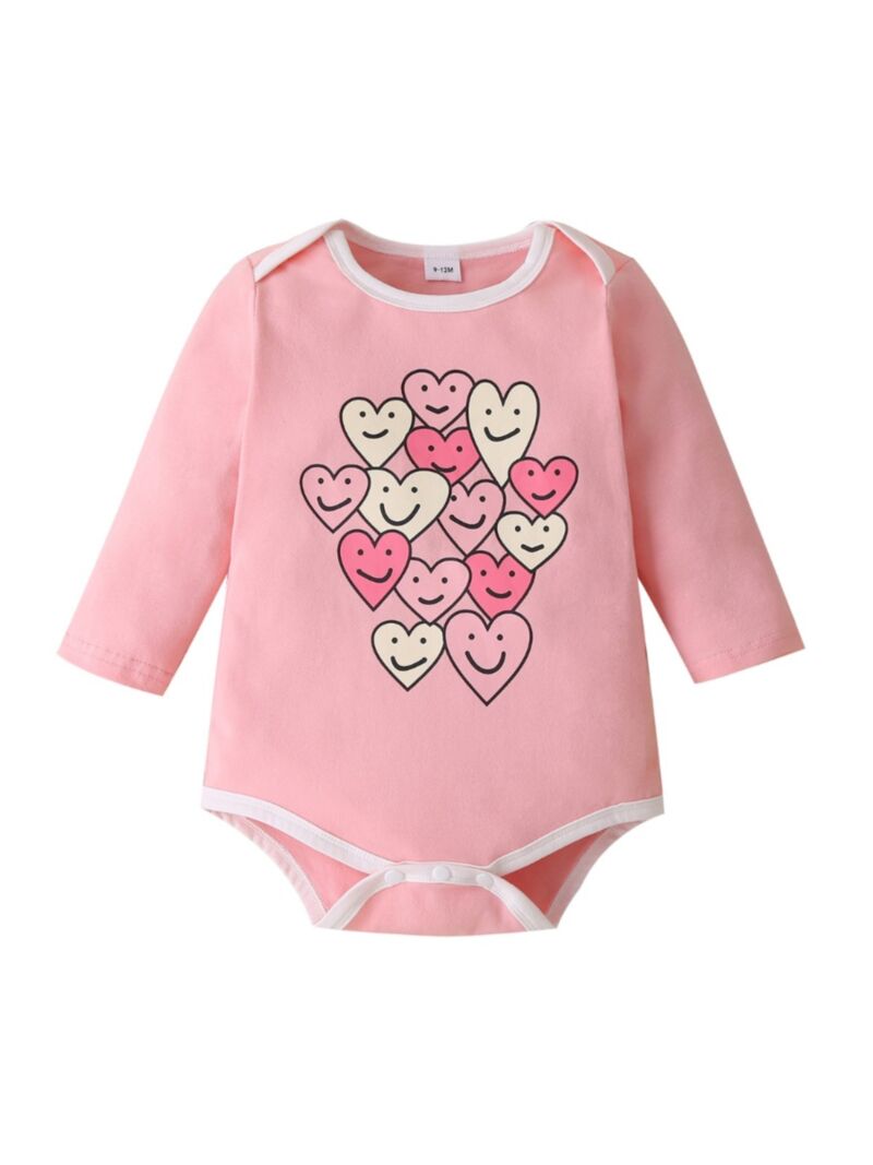 Wholesale Baby Girl Love Heart Valentine's Day Bodysuit