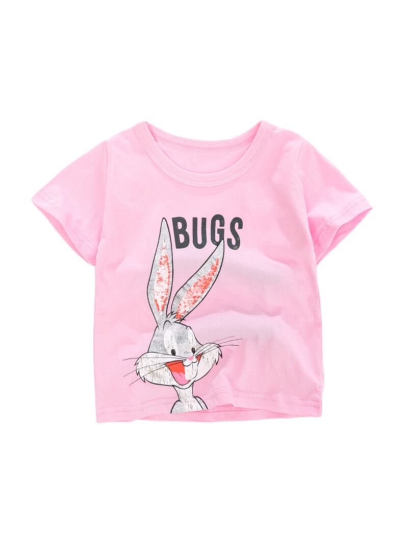 Wholesale Kid Girl Bugs Rabbit Tshirt 201231578 - kiski