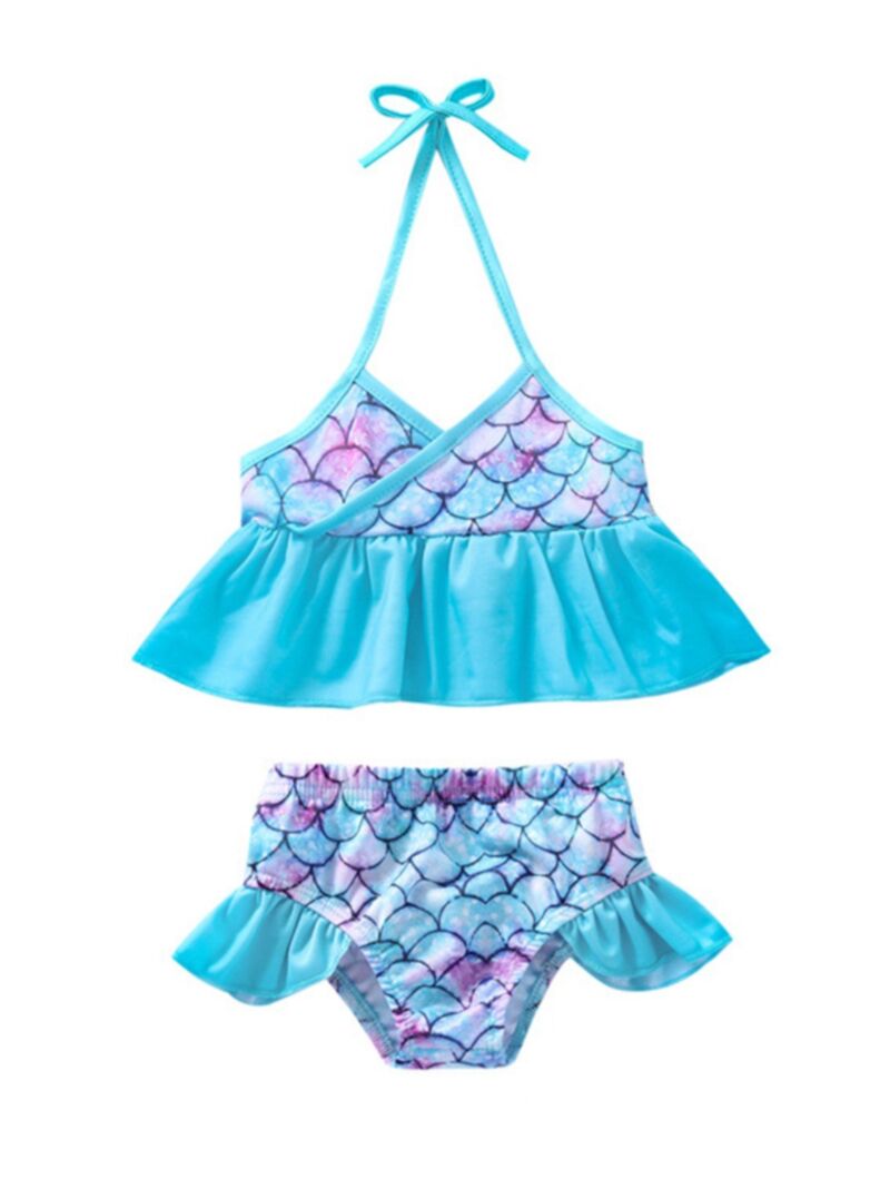 Wholesale Kid Girl Fish Scale Bikini Set 210416649 - ki