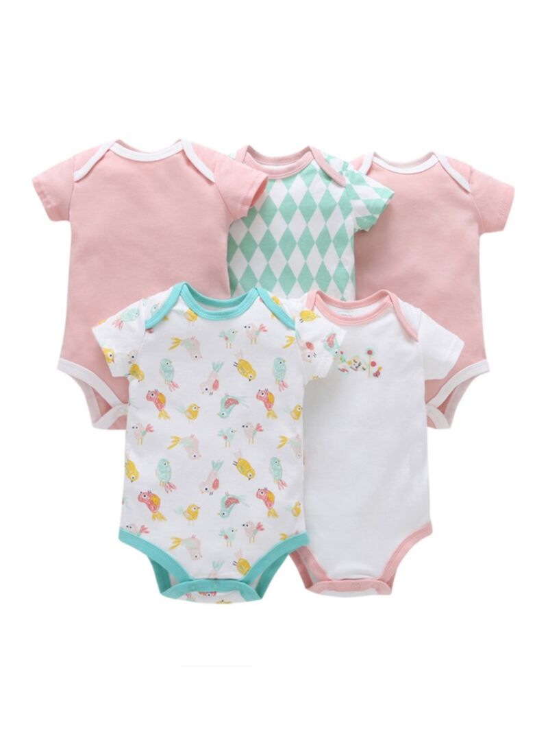 Wholesale 5-pack Unisex Baby Bodysuits 210804254 210804