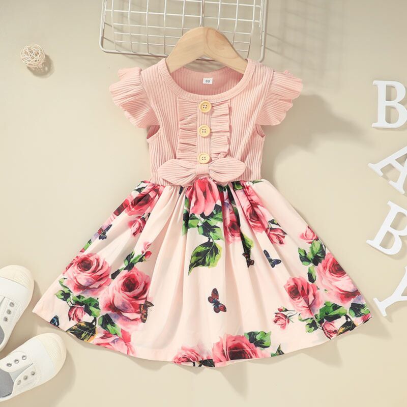 Wholesale 9months-4years Toddler Girl Dresses Summer Gi