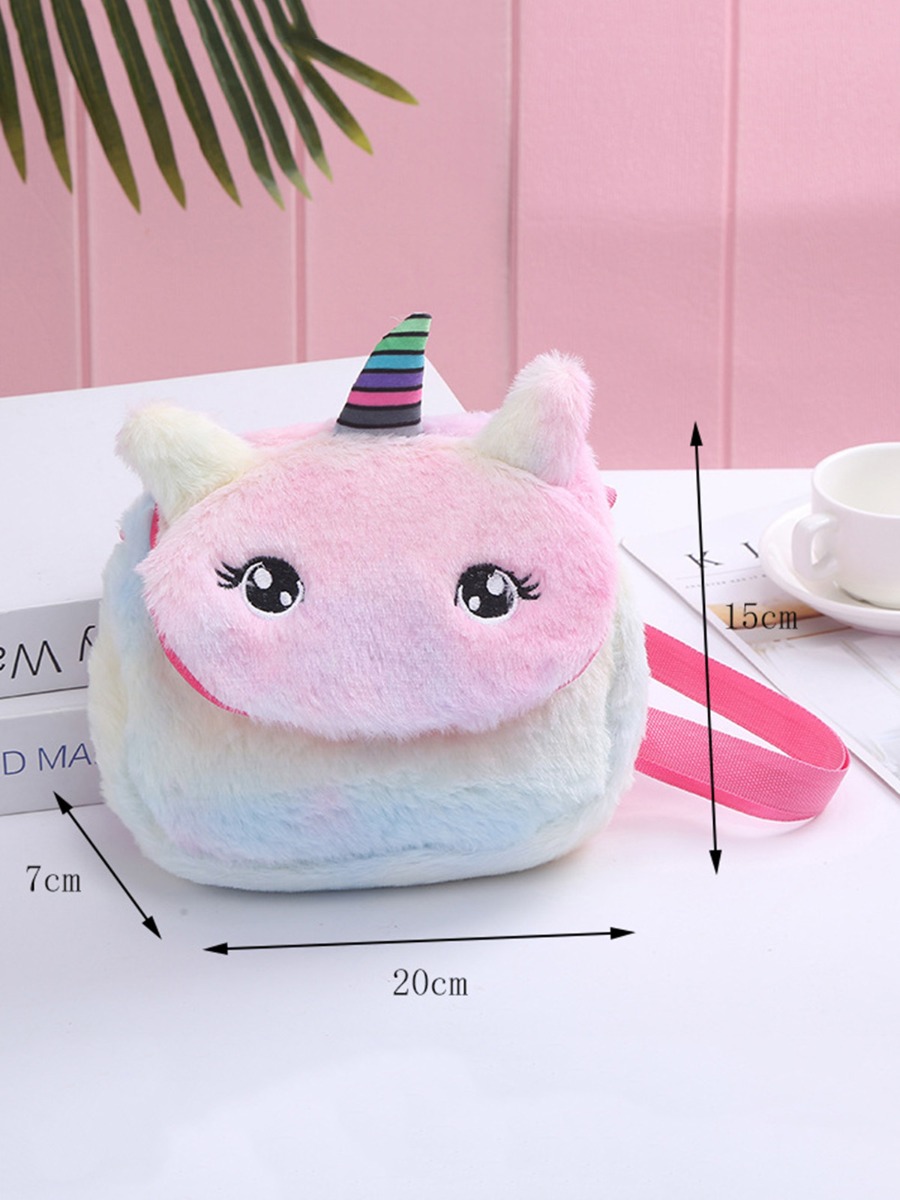 Wholesale Kid Girl Unicorn Teddy Crossbody Bag 20110983